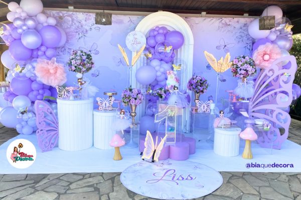 decoração de festa de borboletas