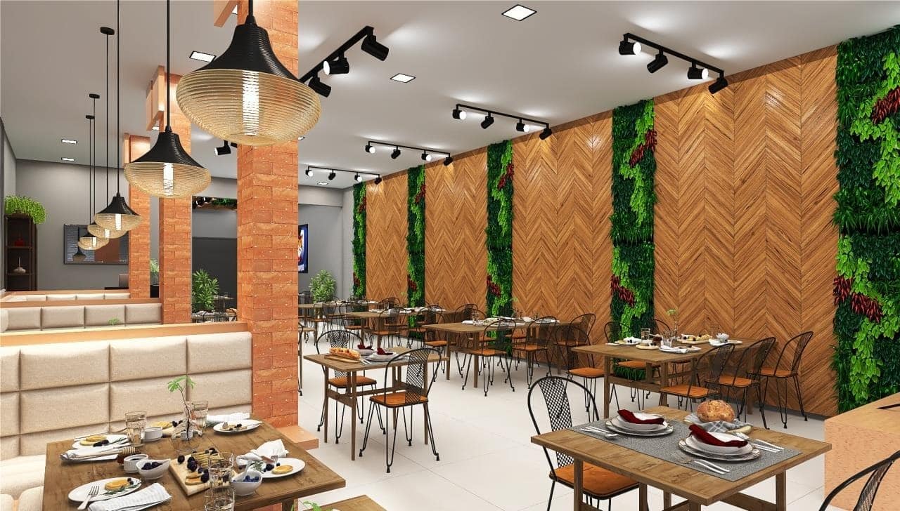 decoração de festa em restaurante