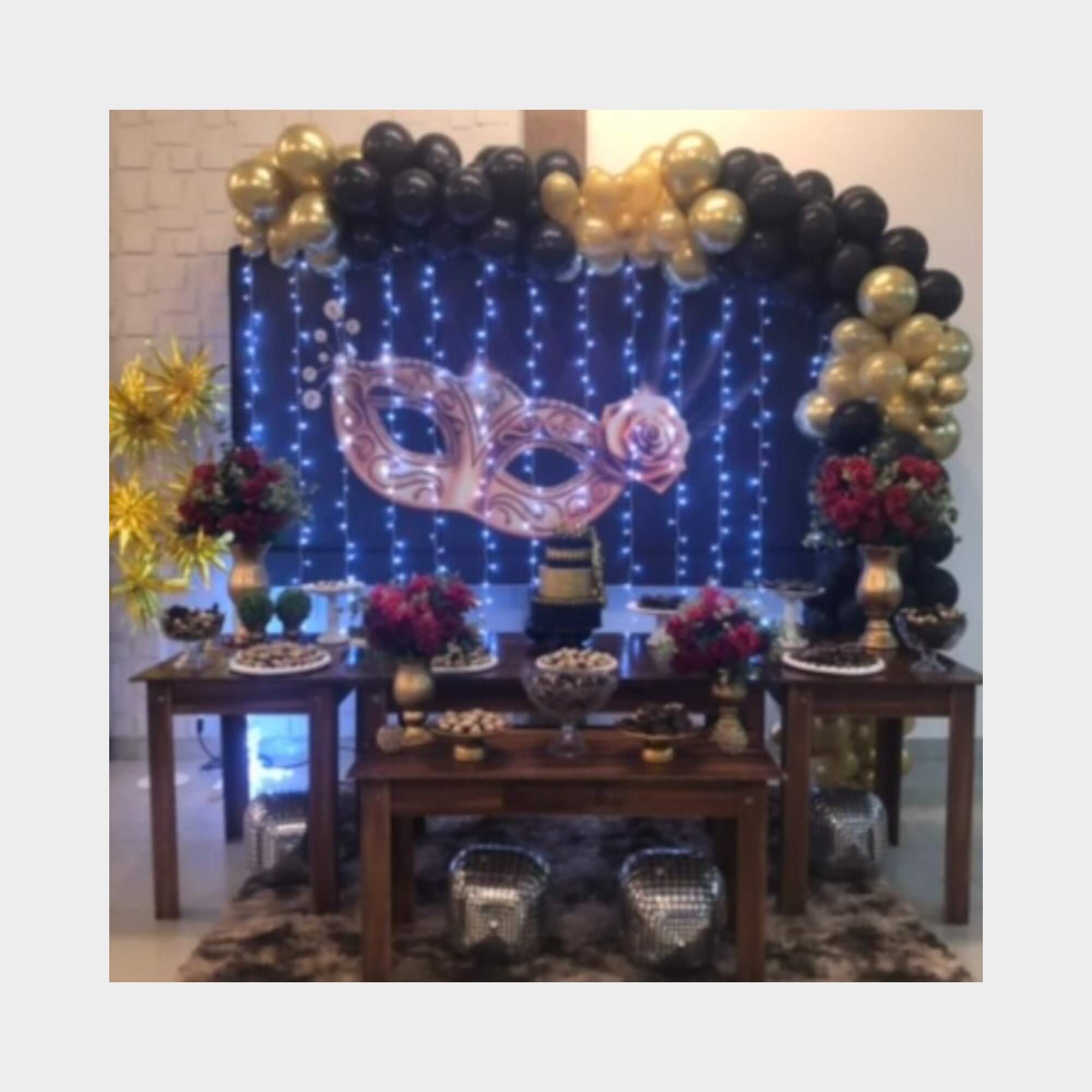 decoração de festa fantasia