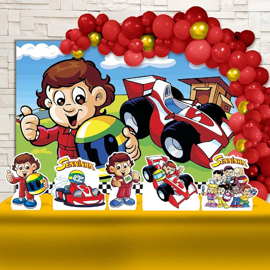 mesa decorada fórmula 1