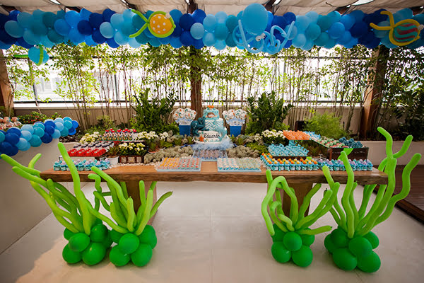 quanto custa decoração festa fundo do mar completa