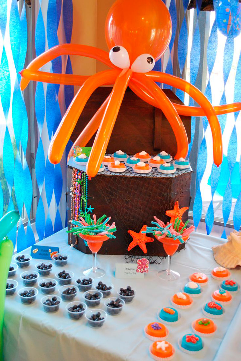 decoração festa fundo do mar vs tema sereia
