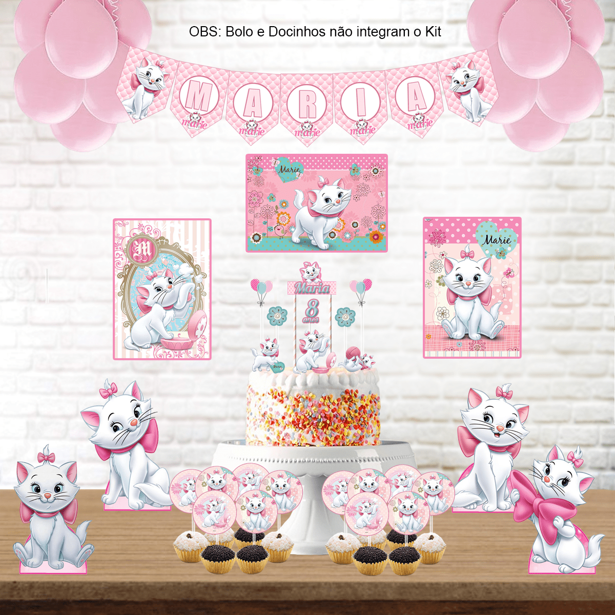 painel sublimado gatinha marie