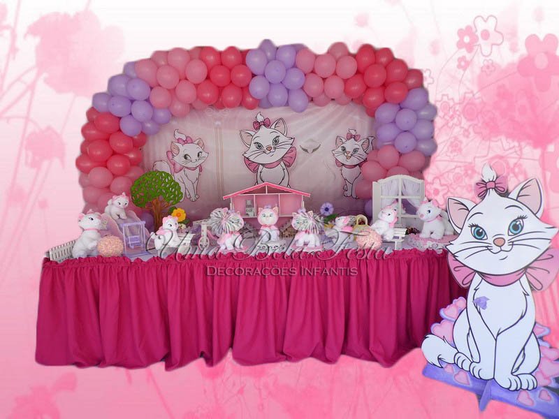 cores rosa e branco decoração festa