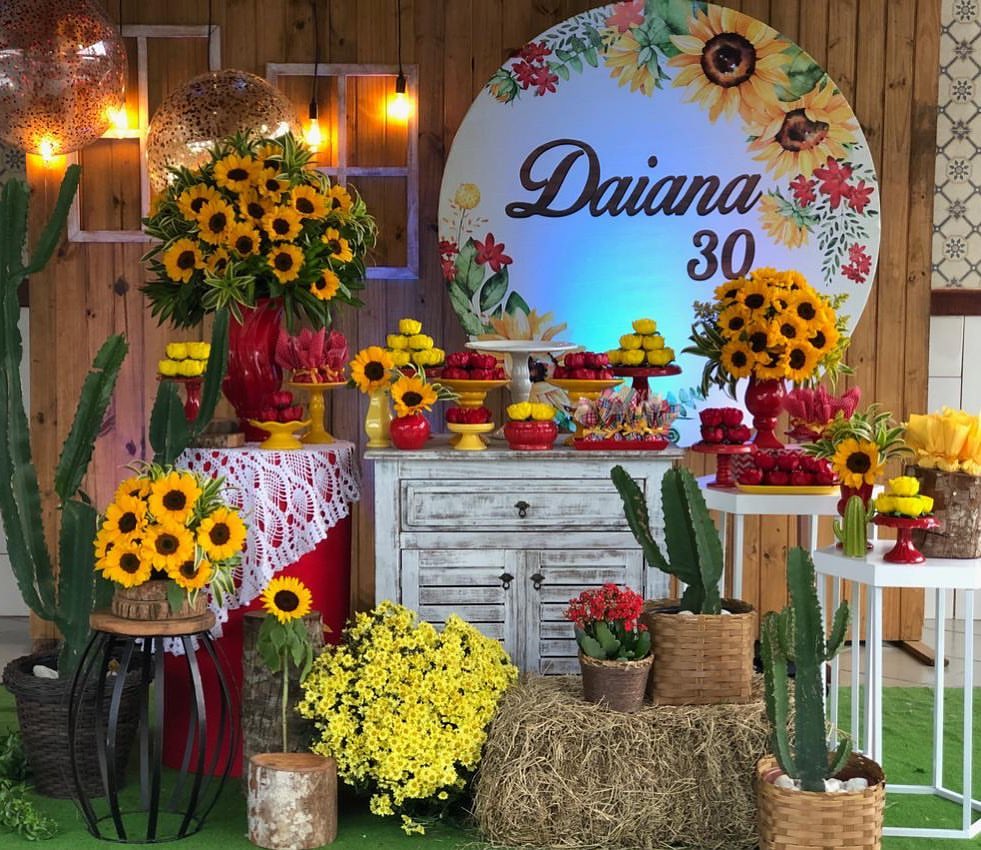erros comuns ao decorar festa girassol simples