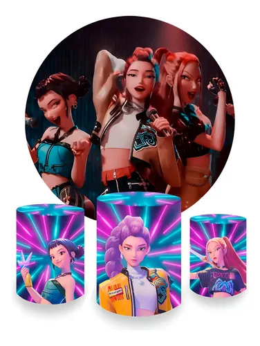 kit festa guerreiras kpop vs decoração DIY