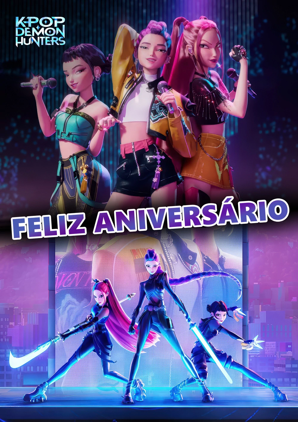 kit festa guerreiras kpop vs decoração DIY
