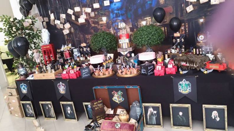 decoração festa harry potter vs decoração senhor dos anéis