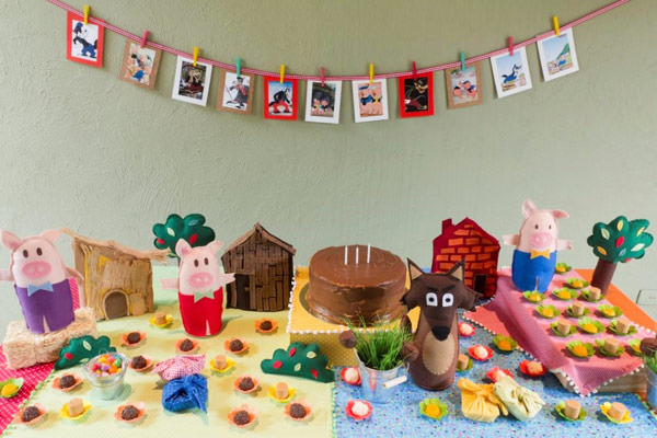 decoração de aniversário infantil em casa