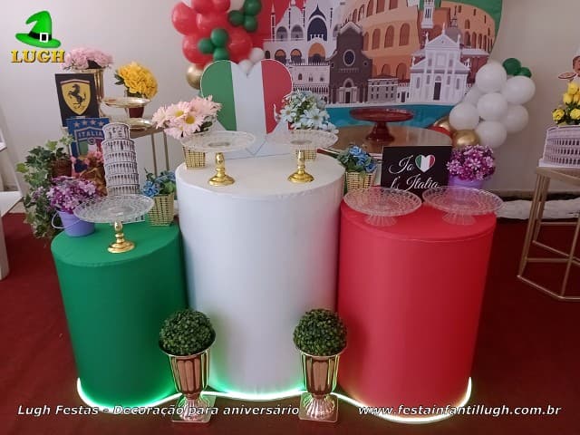 decoração noite italiana