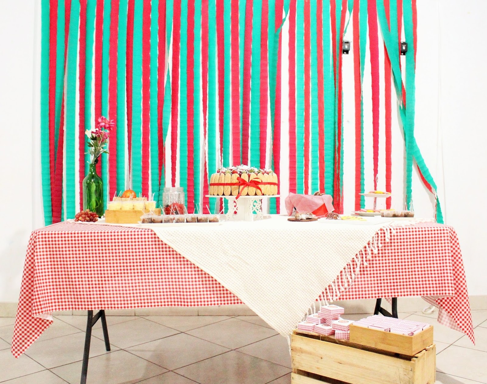 centro de mesa festa italiana