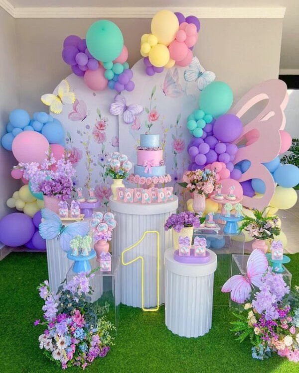 decoração de festa jardim