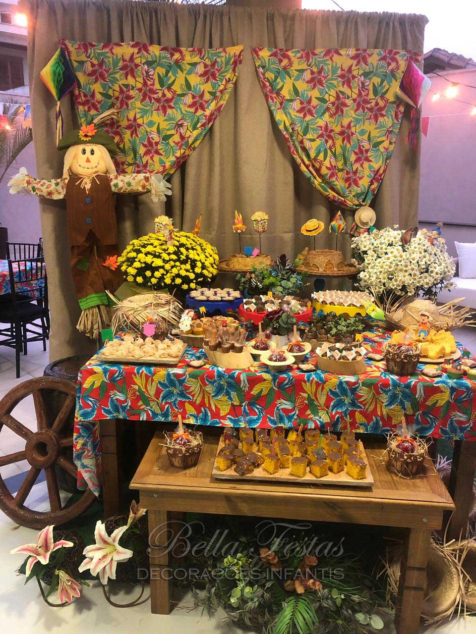 decoração festa junina simples