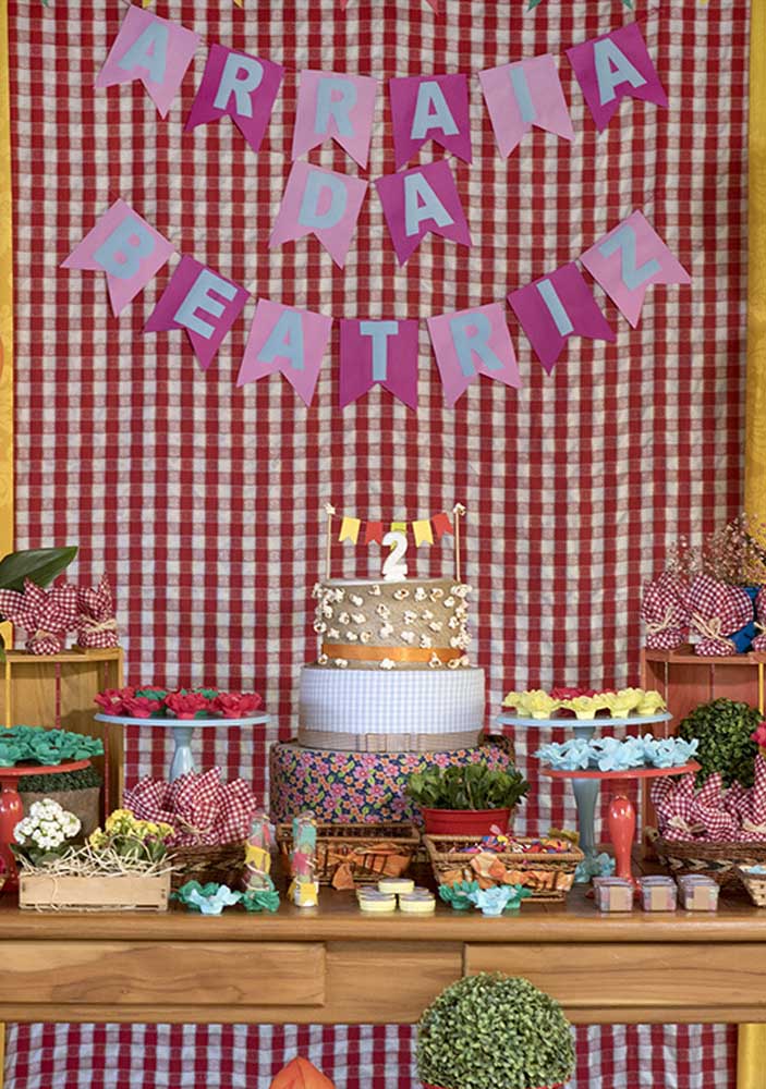 decoração festa junina barata