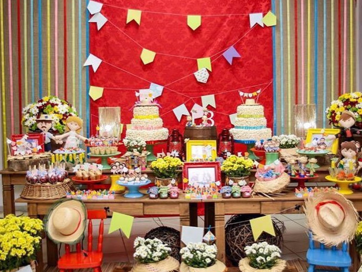 painel de festa junina para escola