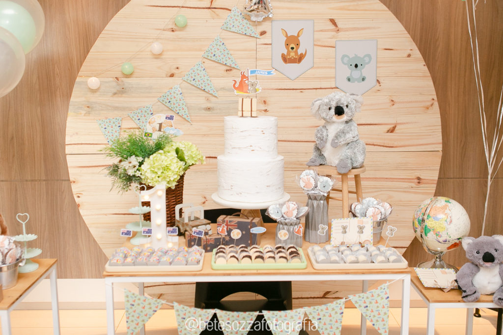 decoração chá de bebê coala