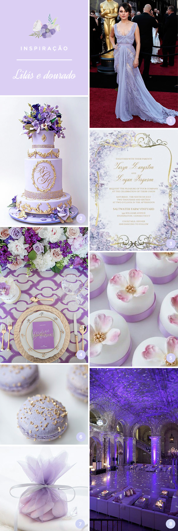 Paletas de Cores com Lilás: Guia Completo para sua Festa