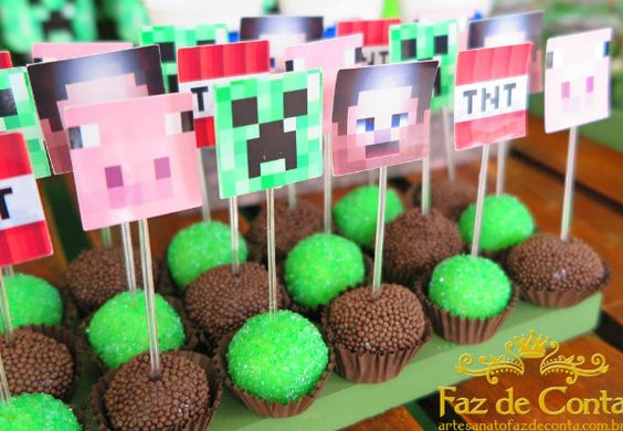 quanto custa uma decoração de festa minecraft simples