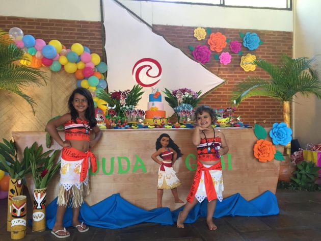 decoração de festa moana