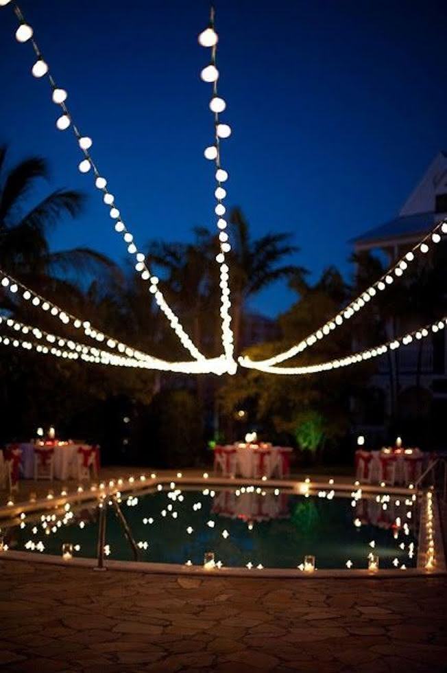 como fazer balões iluminados para festa na piscina