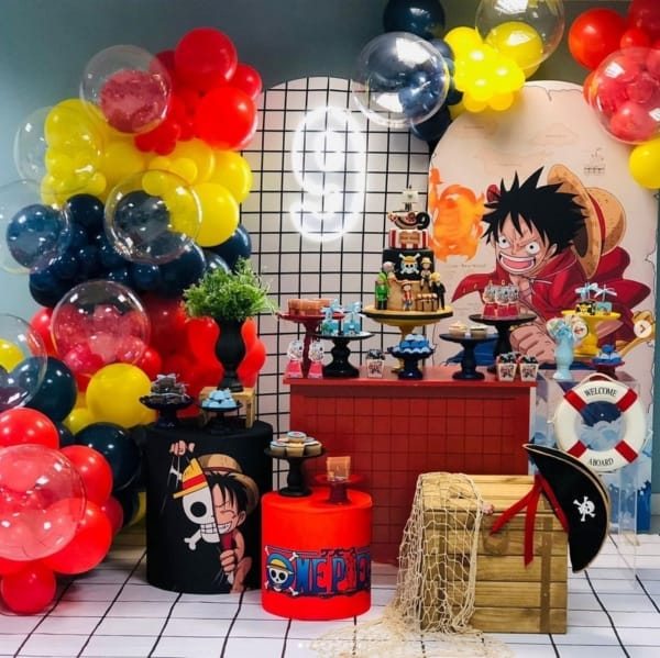 decoração de festa one piece