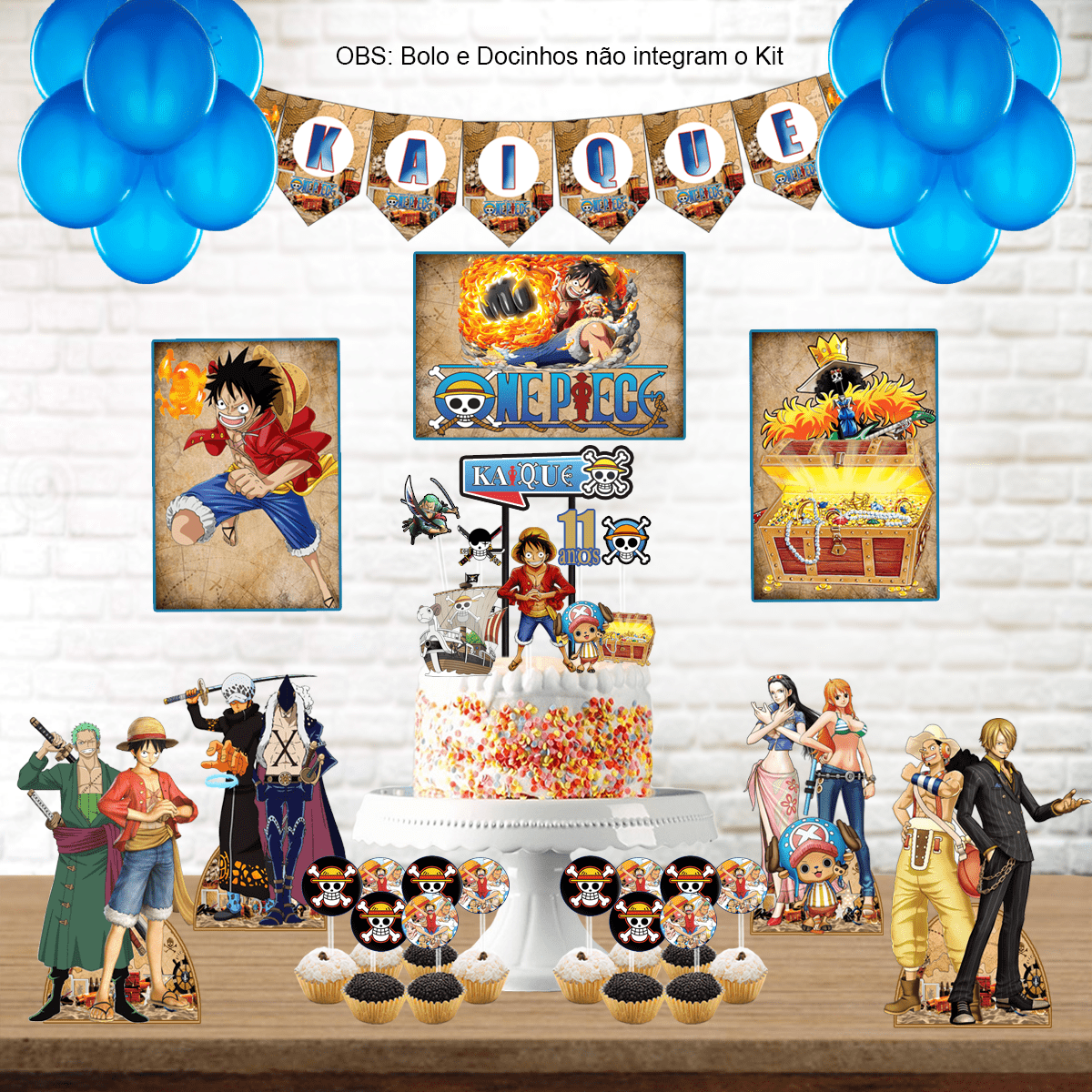 decoração de festa one piece