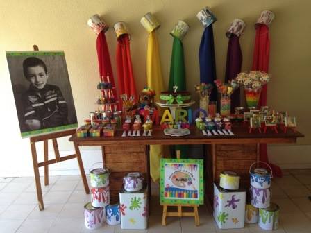 festa infantil tema arte