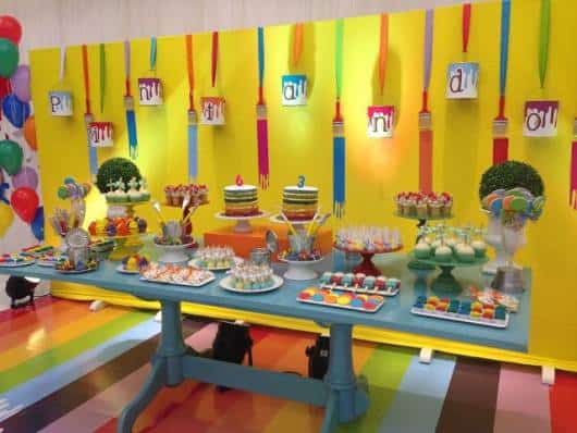 festa infantil tema arte