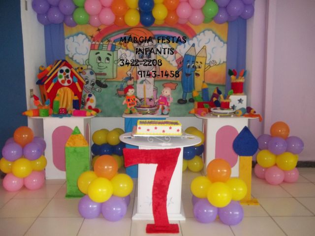 festa infantil tema arte