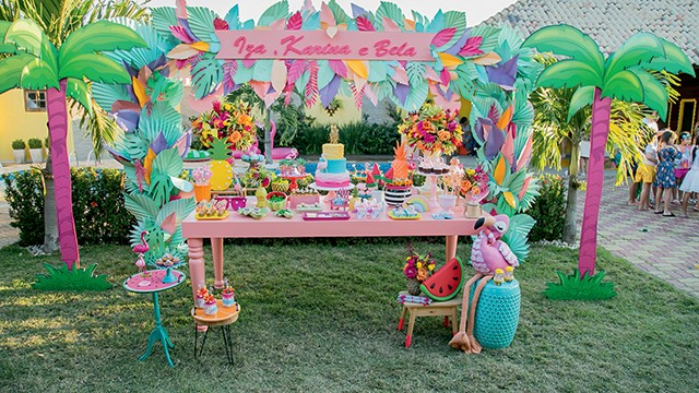 decoração festa piscina vs festa praia