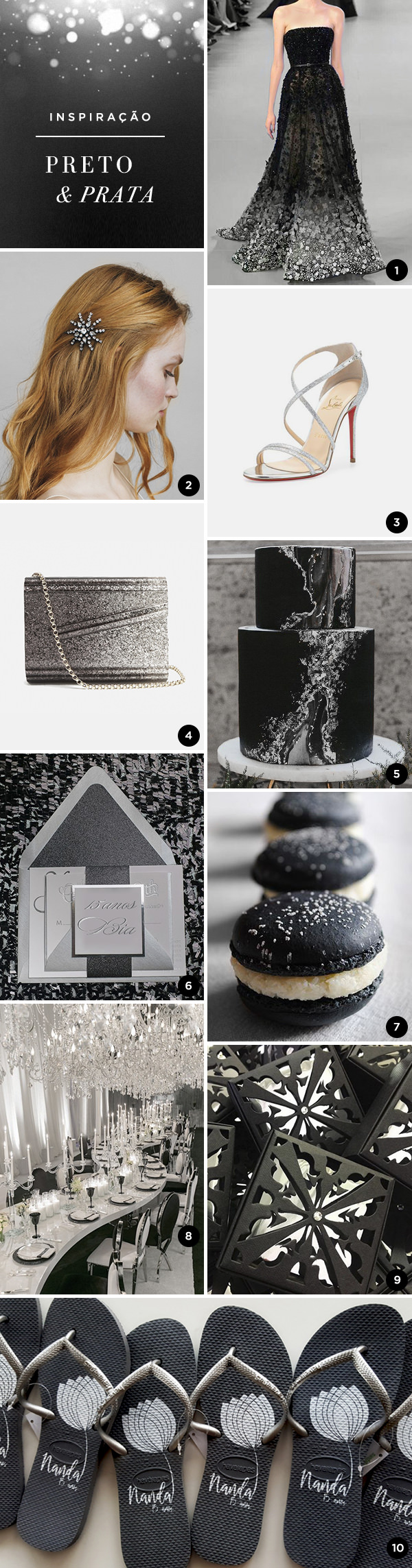 Tendências de Decoração Preto e Prata para Aniversários Adultos em 2024