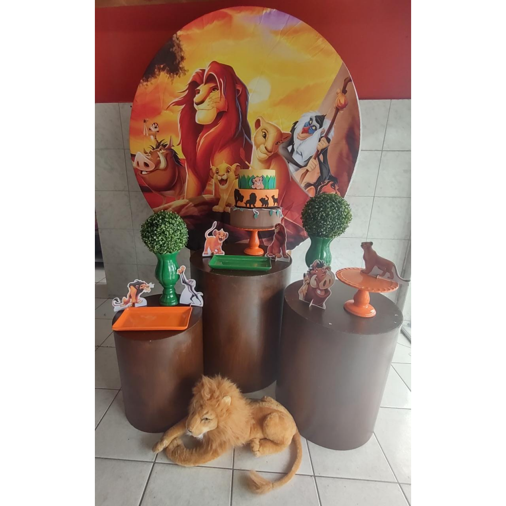 decoração festa rei leão menina