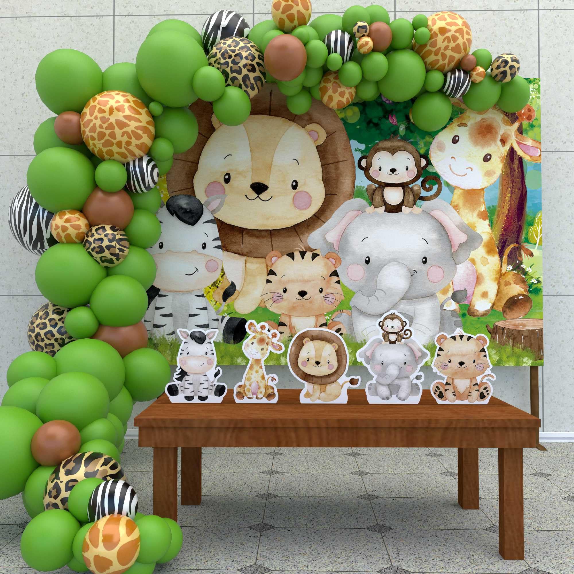 decoração festa safari menino