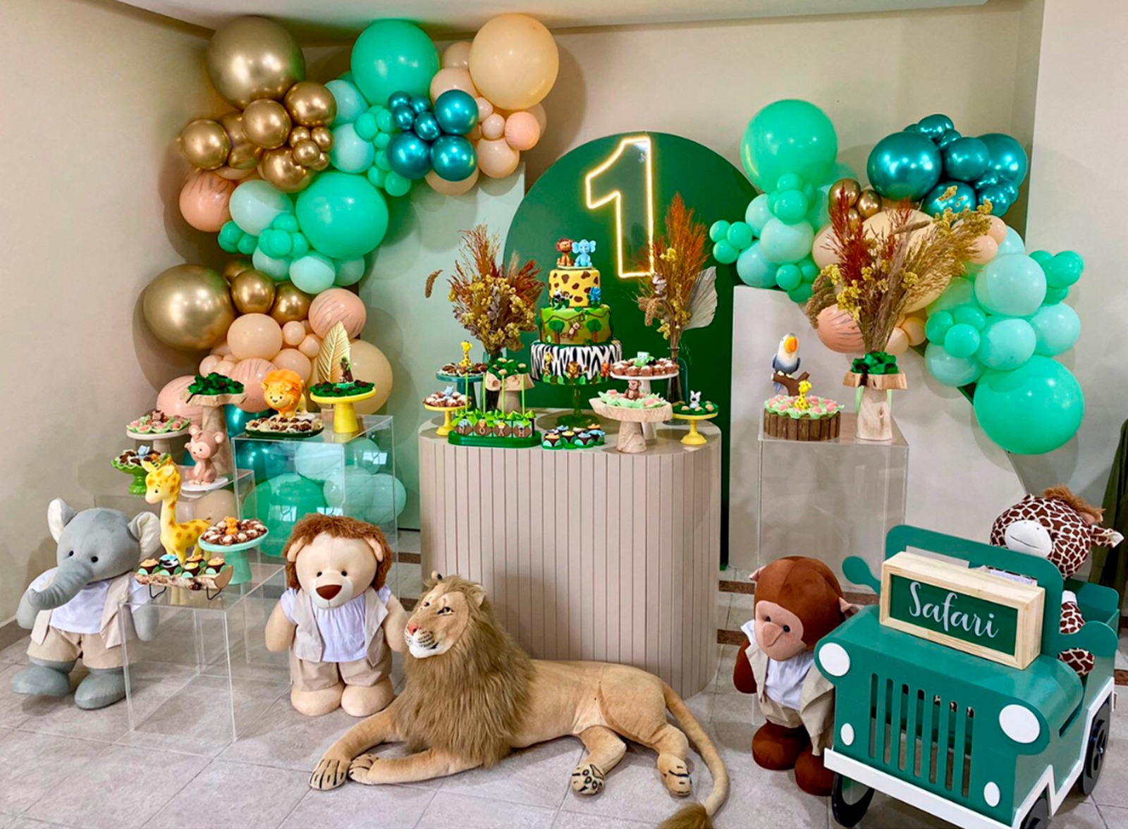 decoração festa safari menina