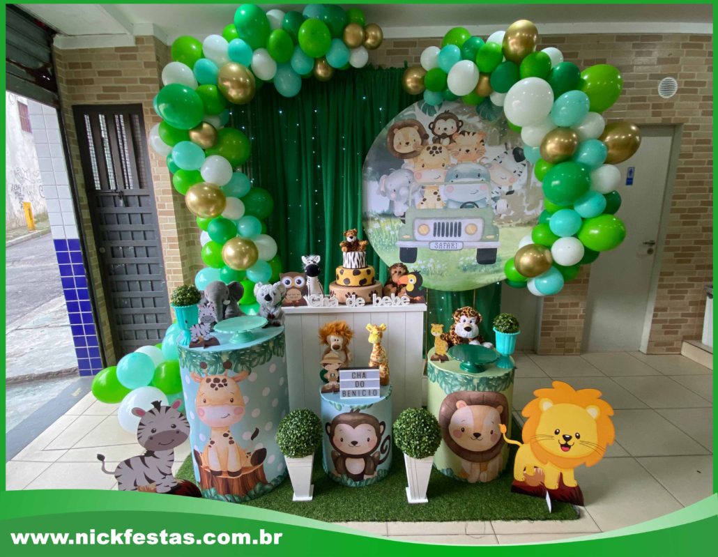 decoração festa safari DIY