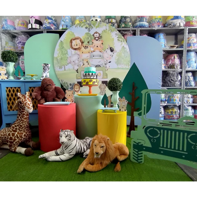 decoração festa safari 1 ano
