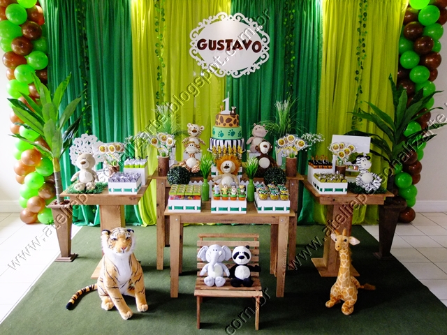 decoração festa safari 2 anos