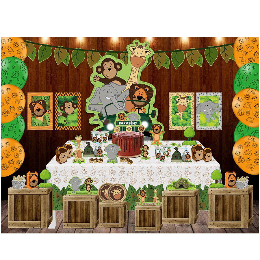 decoração festa safari 2 anos