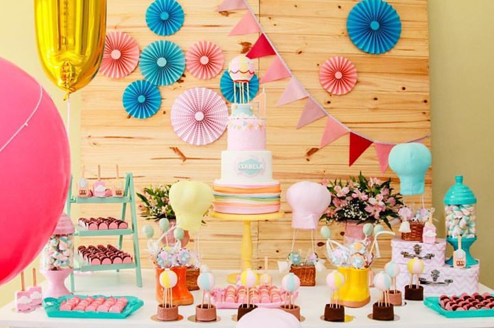 decoração de festa sem balão