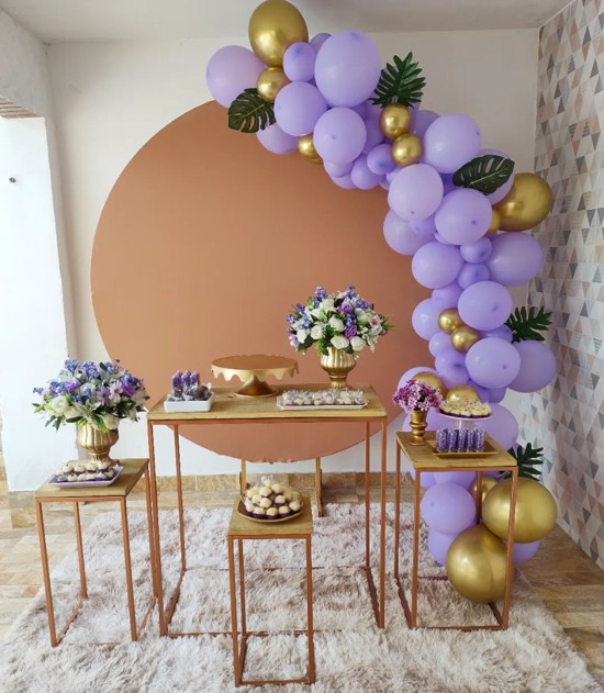 decoração de festa simples feminina