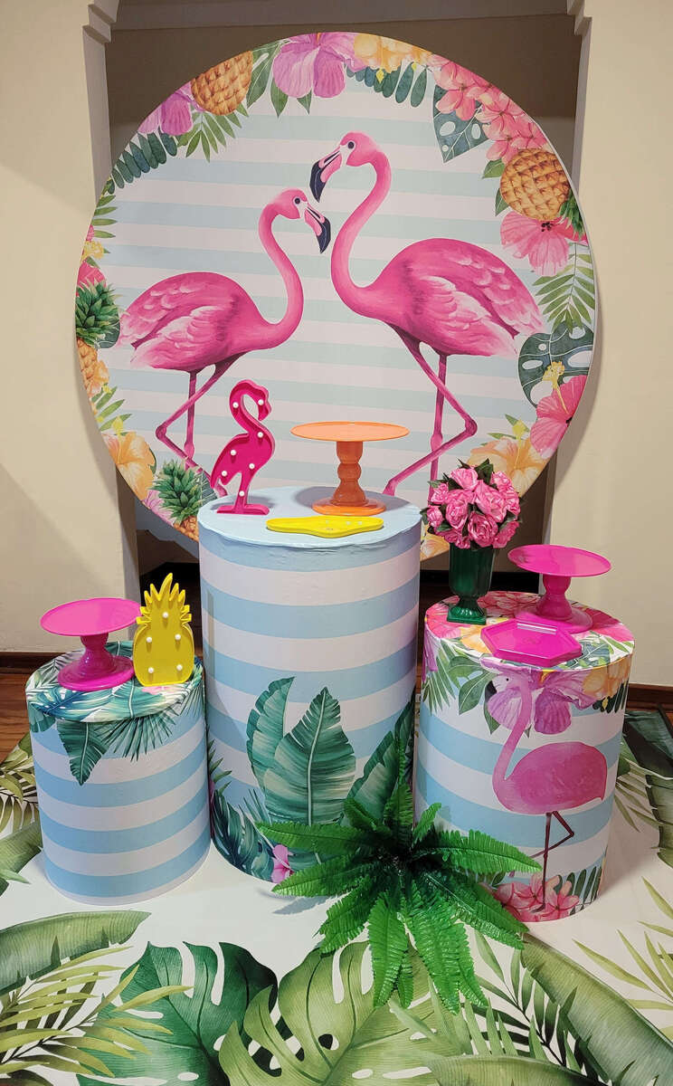 decoração de festa tropical