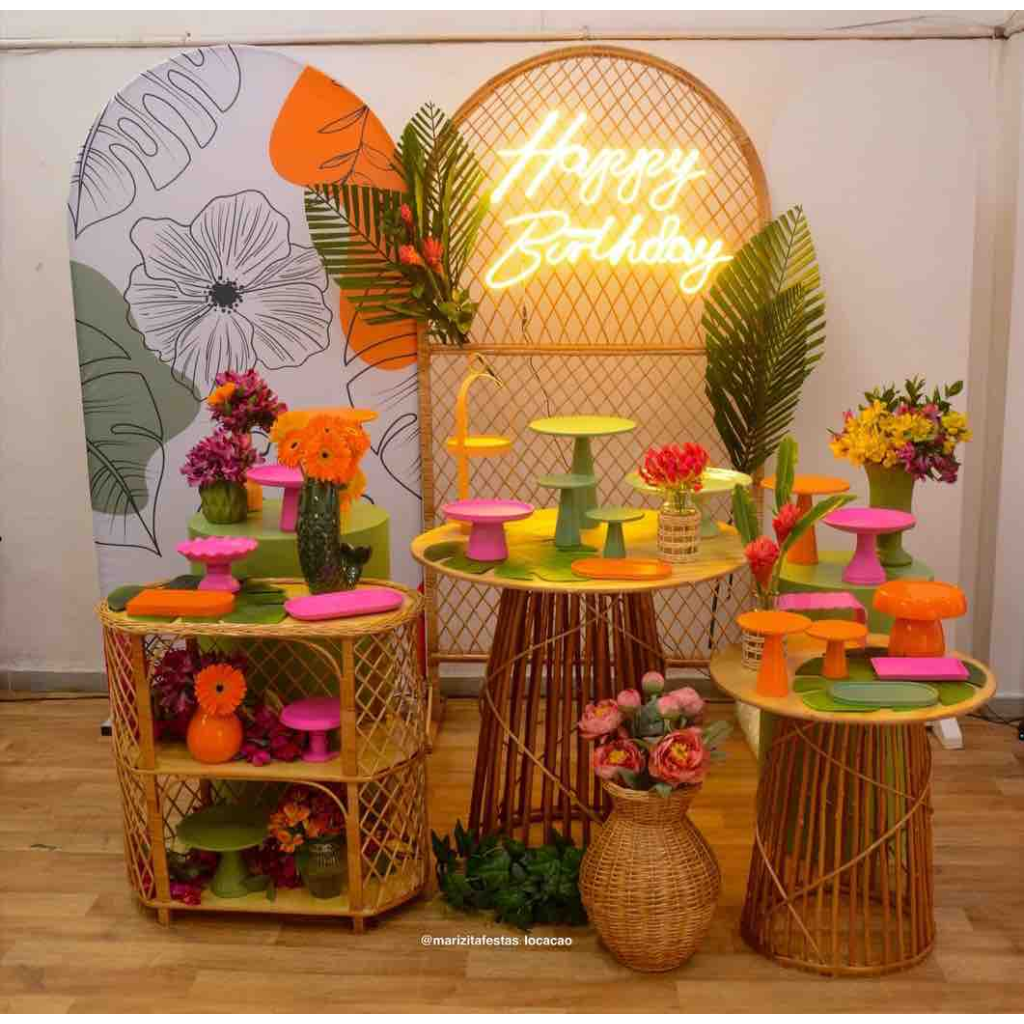 decoração de festa tropical