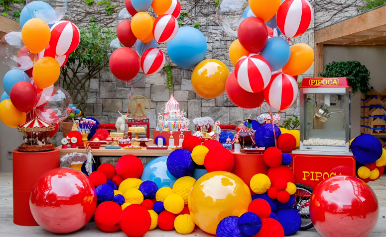 decoração de festa unissex infantil