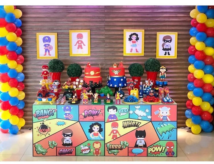 decoração de festa unissex infantil