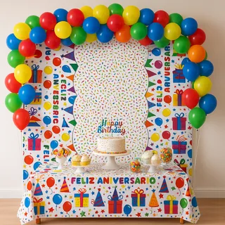 decoração de festa unissex infantil