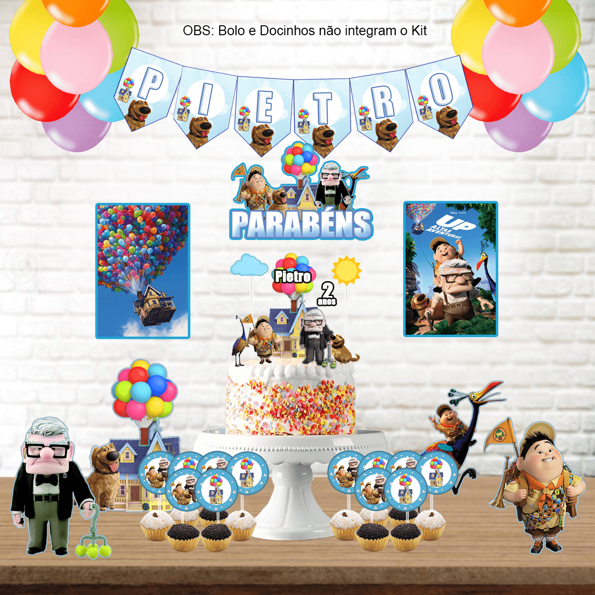 decoração up altas aventuras simples