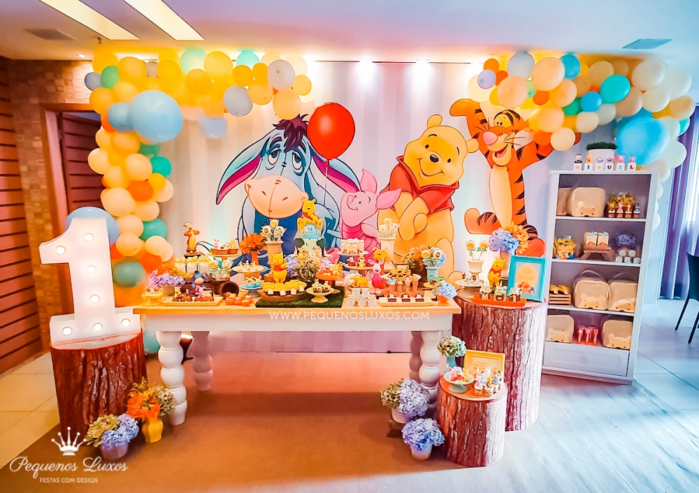 decoração de festa ursinho pooh