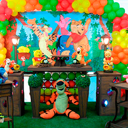 ideias criativas decoração festa ursinho pooh