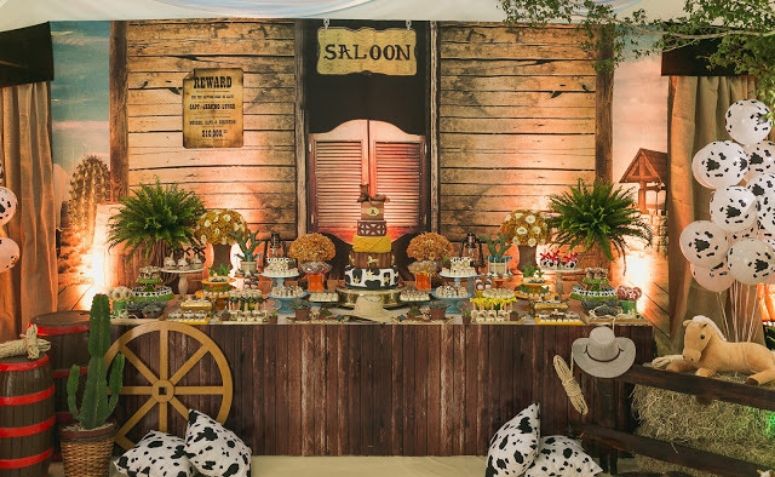 decoração de festa western