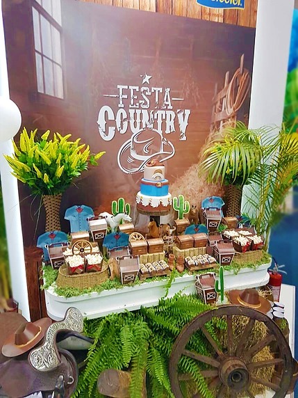 decoração de festa western